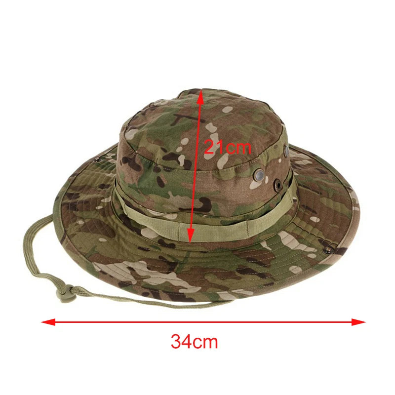 Camouflage Boonie Hat – Outdoor Sun‑Protective Bucket Cap