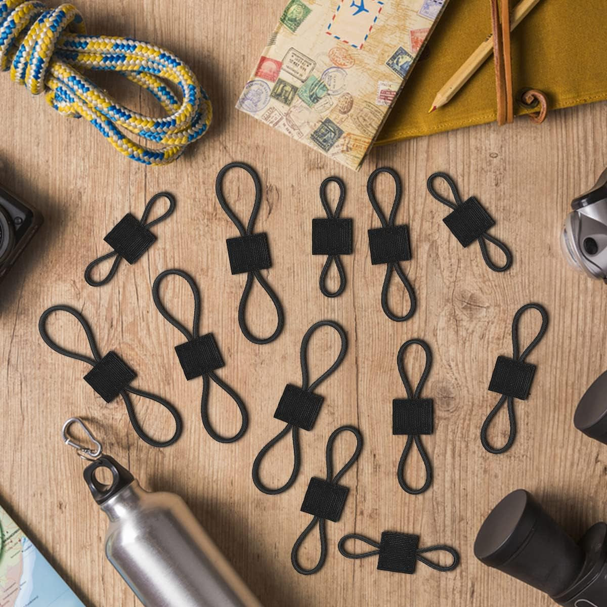 Tactical Elastic Webbing Kit – 12‑Piece EDC Backpack Attachment Set