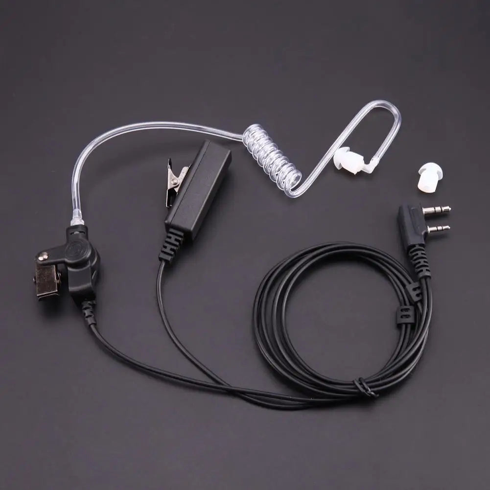For Baofeng Kenwood UV-5R Radios Microphone Earphone Earbud Earpiece Headphone 2 Pin Covert Acoustic Tube Earpiece Headset Mic