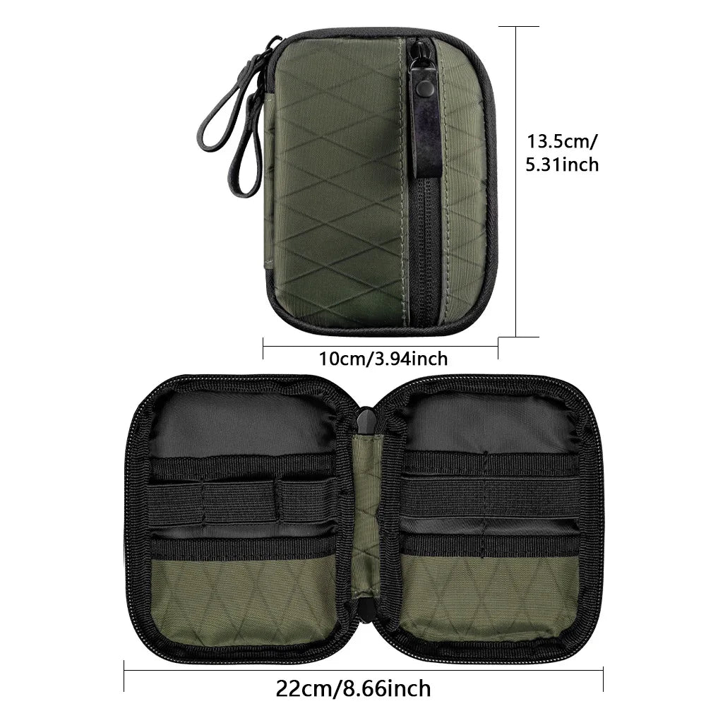 XPAC Waterproof Tactical Tool & Coin Pouch – EDC Organizer, RFID‑Safe Wallet, Outdoor Minimalist Gear Bag