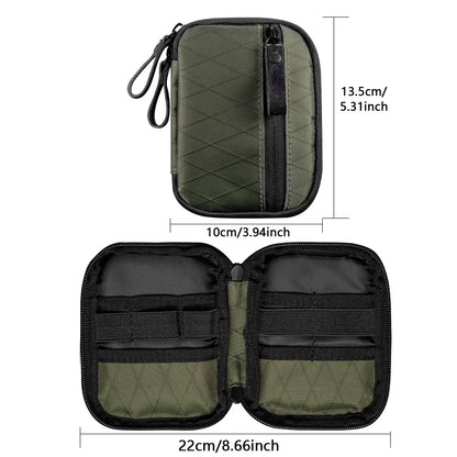 XPAC Waterproof Tactical Tool & Coin Pouch – EDC Organizer, RFID‑Safe Wallet, Outdoor Minimalist Gear Bag