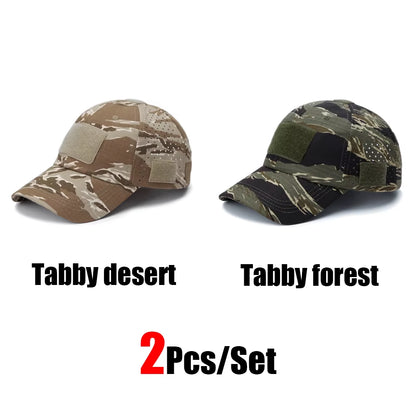 Camo Tactical Cap – Velcro Front Patch & Sunglass Slot