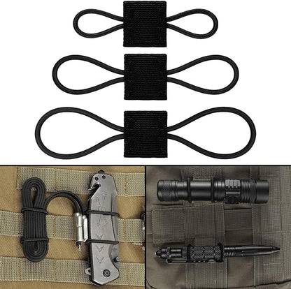 Tactical Elastic Webbing Kit – 12‑Piece EDC Backpack Attachment Set