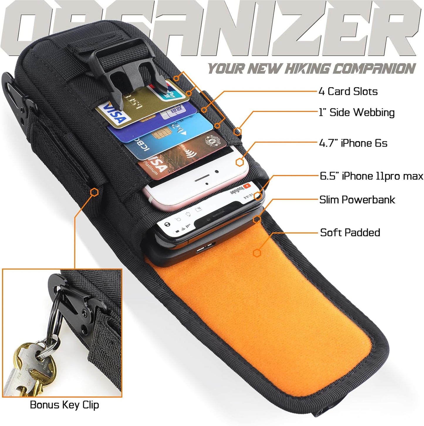 Tactical MOLLE Phone Pouch – EDC Belt Holster
