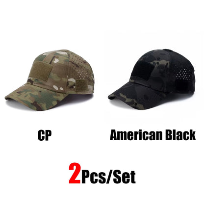 Camo Tactical Cap – Velcro Front Patch & Sunglass Slot