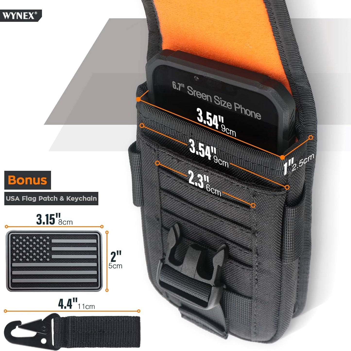 Tactical MOLLE Phone Pouch – EDC Belt Holster