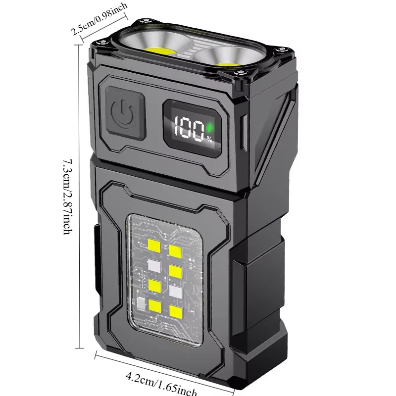 Portable LED Work Light – Adjustable Angle, Magnetic, USB Powered