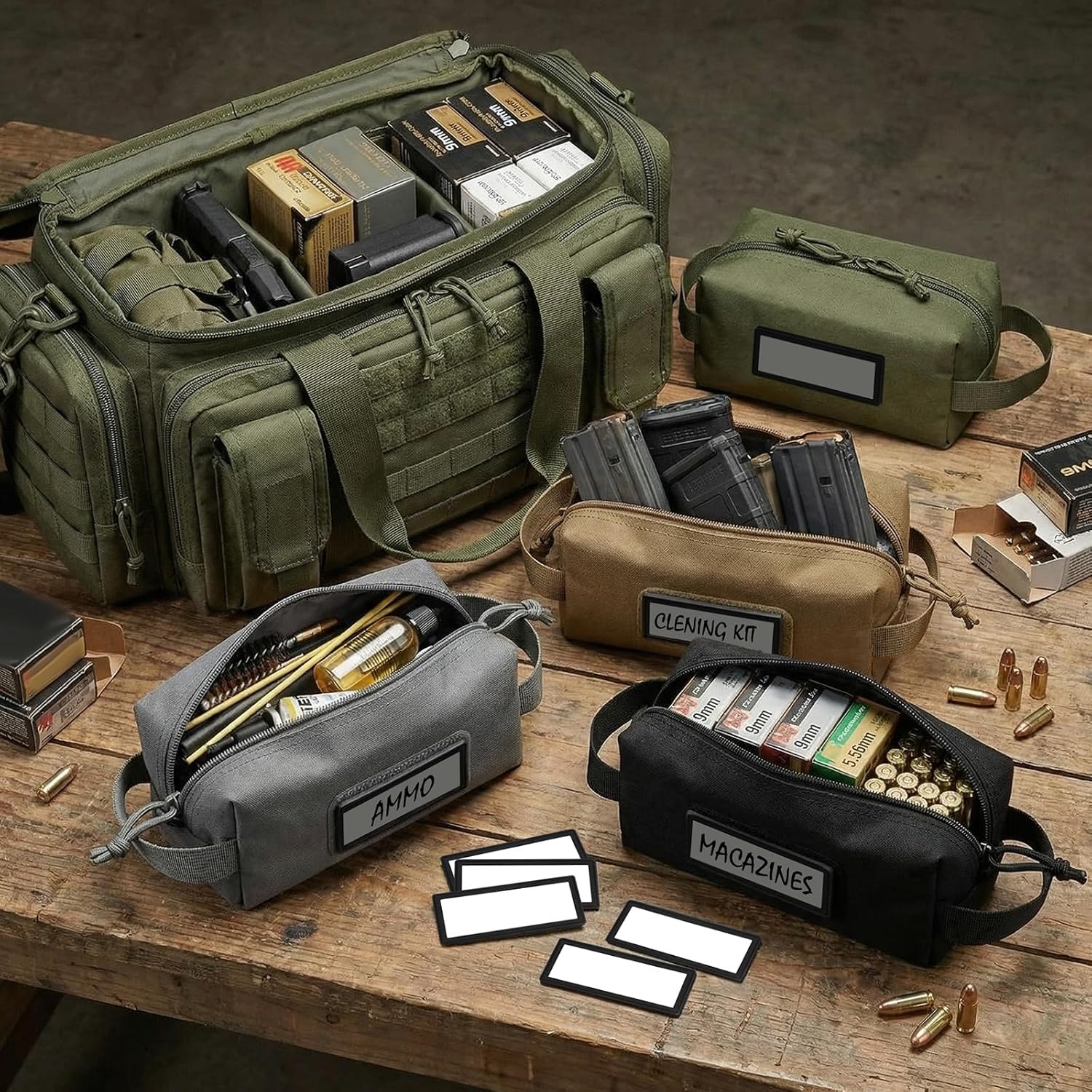 30‑Pack Tactical Writable ID Patches – Hook & Loop