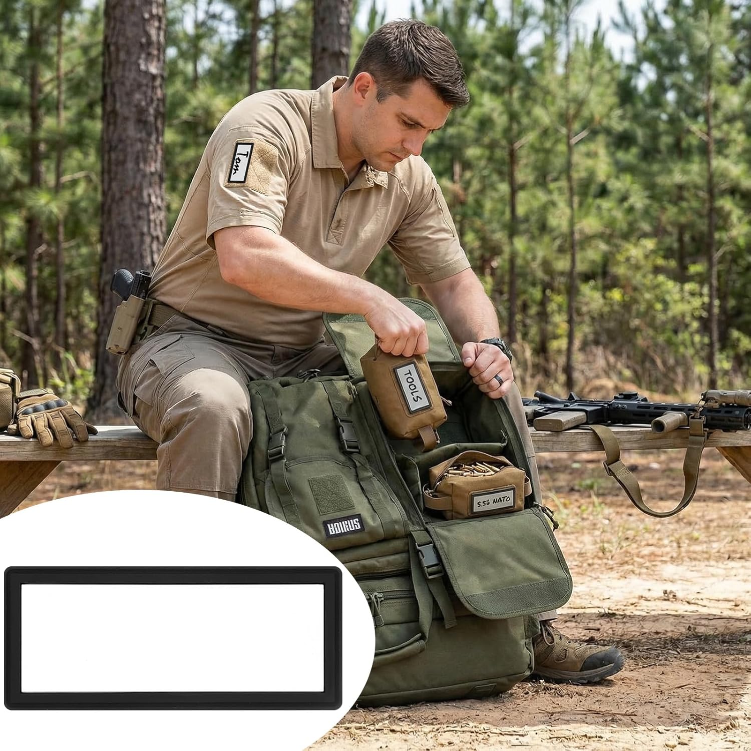 30‑Pack Tactical Writable ID Patches – Hook & Loop