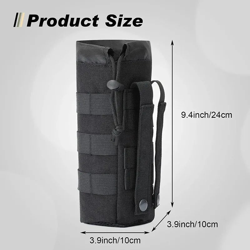 Water Bottle Pouch – Outdoor Camo Drawstring Holder & Storage Bag