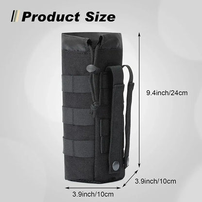Water Bottle Pouch – Outdoor Camo Drawstring Holder & Storage Bag