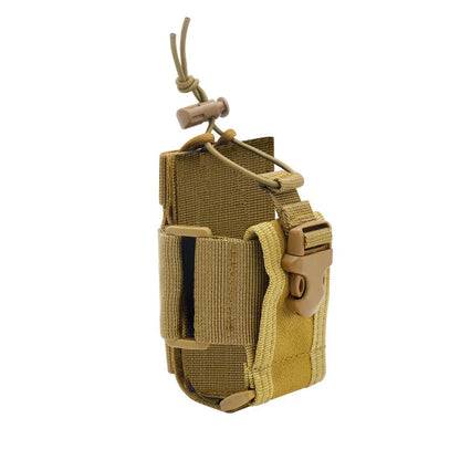 Nylon Tactical Walkie Talkie Holster Molle Pouch Radio Holder Shift Pocket for Outdoor Hunting Gear DYD03