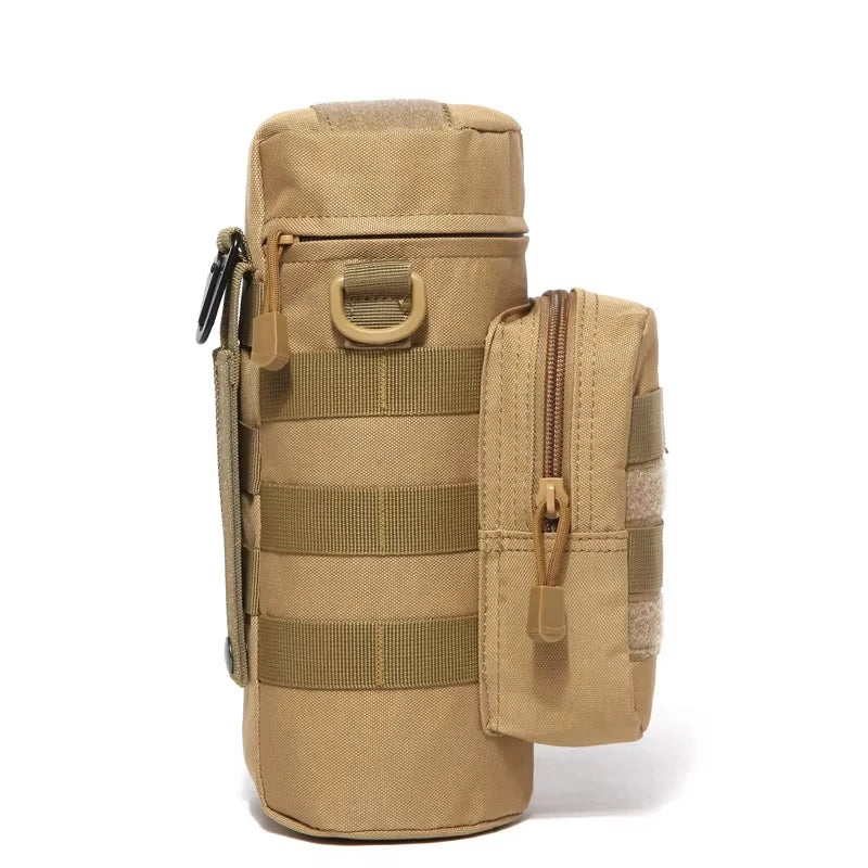 Water Bottle Bag with Pouch – Tactical Outdoor Bottle Holder