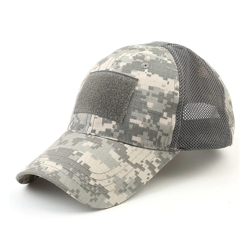 Mesh Breathable Baseball Cap – Summer Ventilated Hat with Patch‑Ready Front Panel