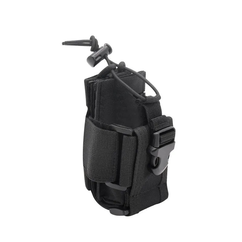 Nylon Tactical Walkie Talkie Holster Molle Pouch Radio Holder Shift Pocket for Outdoor Hunting Gear DYD03