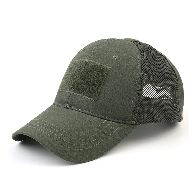 Mesh Breathable Baseball Cap – Summer Ventilated Hat with Patch‑Ready Front Panel