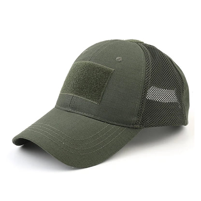 Mesh Breathable Baseball Cap – Summer Ventilated Hat with Patch‑Ready Front Panel