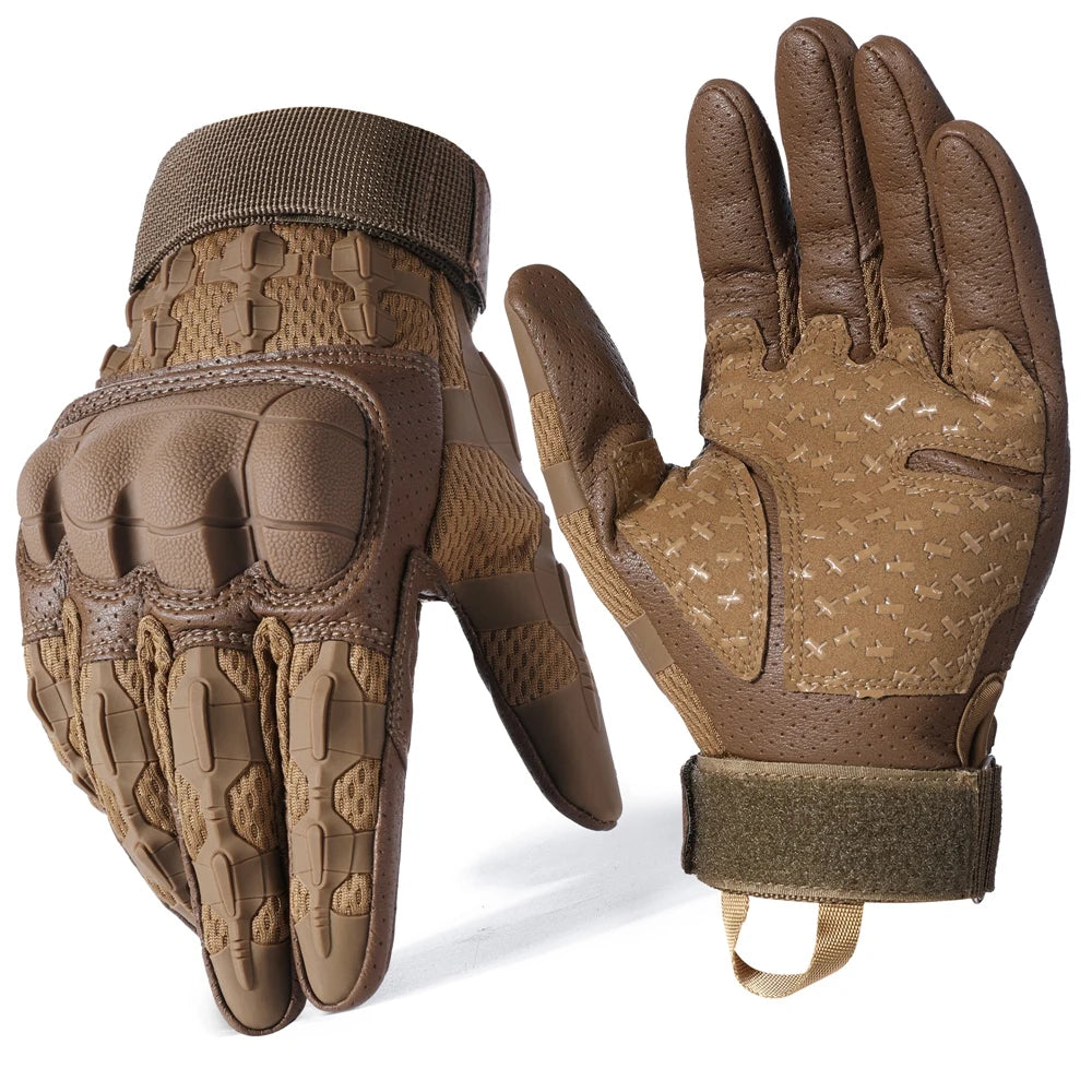 Hard‑Knuckle Tactical Gloves – Touchscreen Outdoor Riding & Shooting Protection