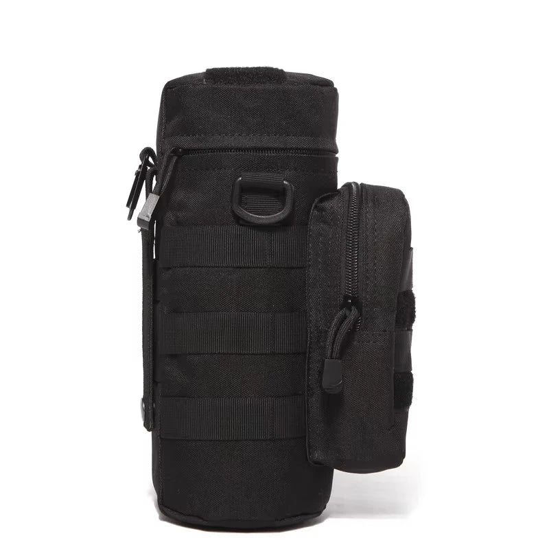 Water Bottle Bag with Pouch – Tactical Outdoor Bottle Holder