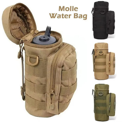 Water Bottle Bag with Pouch – Tactical Outdoor Bottle Holder