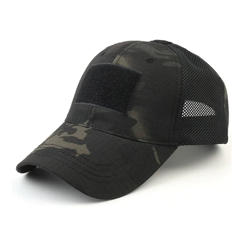 Mesh Breathable Baseball Cap – Summer Ventilated Hat with Patch‑Ready Front Panel