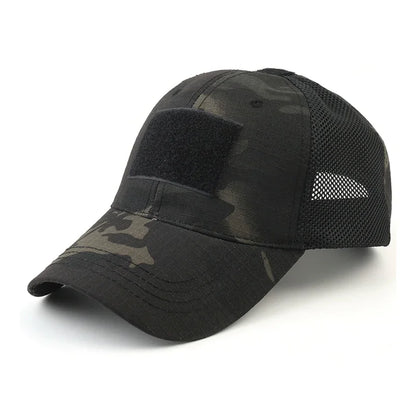 Mesh Breathable Baseball Cap – Summer Ventilated Hat with Patch‑Ready Front Panel