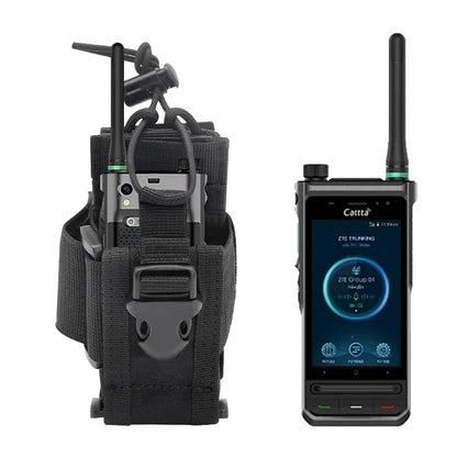 Nylon Tactical Walkie Talkie Holster Molle Pouch Radio Holder Shift Pocket for Outdoor Hunting Gear DYD03