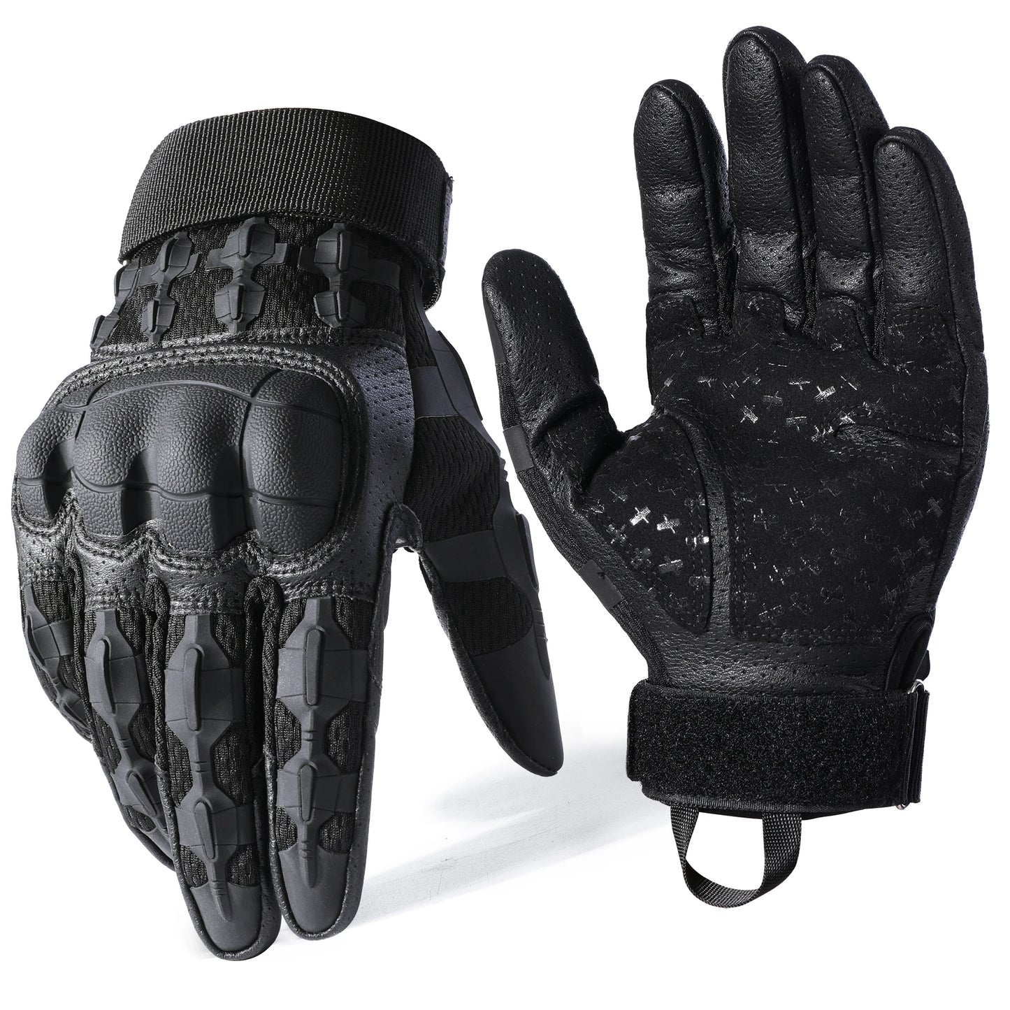 Hard‑Knuckle Tactical Gloves – Touchscreen Outdoor Riding & Shooting Protection