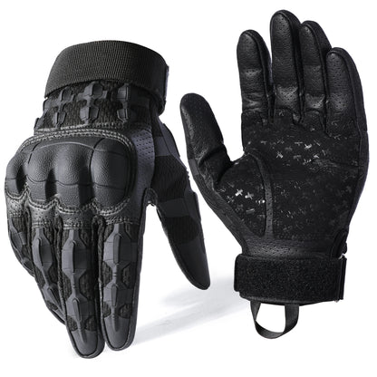 Hard‑Knuckle Tactical Gloves – Touchscreen Outdoor Riding & Shooting Protection