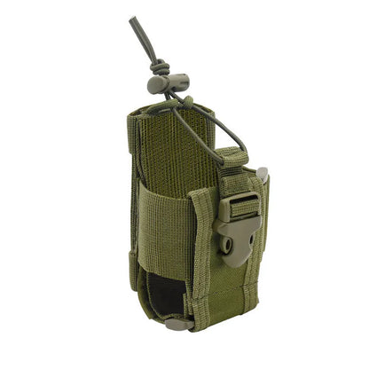 Nylon Tactical Walkie Talkie Holster Molle Pouch Radio Holder Shift Pocket for Outdoor Hunting Gear DYD03