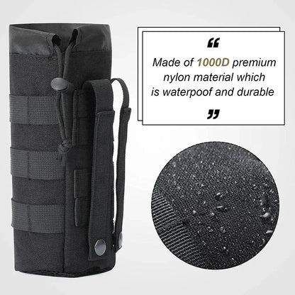 Water Bottle Pouch – Outdoor Camo Drawstring Holder & Storage Bag