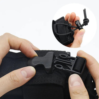 Nylon Tactical Walkie Talkie Holster Molle Pouch Radio Holder Shift Pocket for Outdoor Hunting Gear DYD03