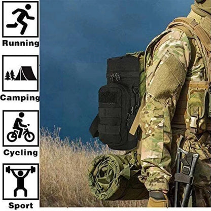 Water Bottle Bag with Pouch – Tactical Outdoor Bottle Holder