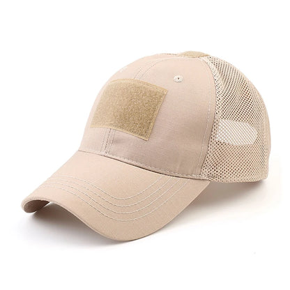 Mesh Breathable Baseball Cap – Summer Ventilated Hat with Patch‑Ready Front Panel