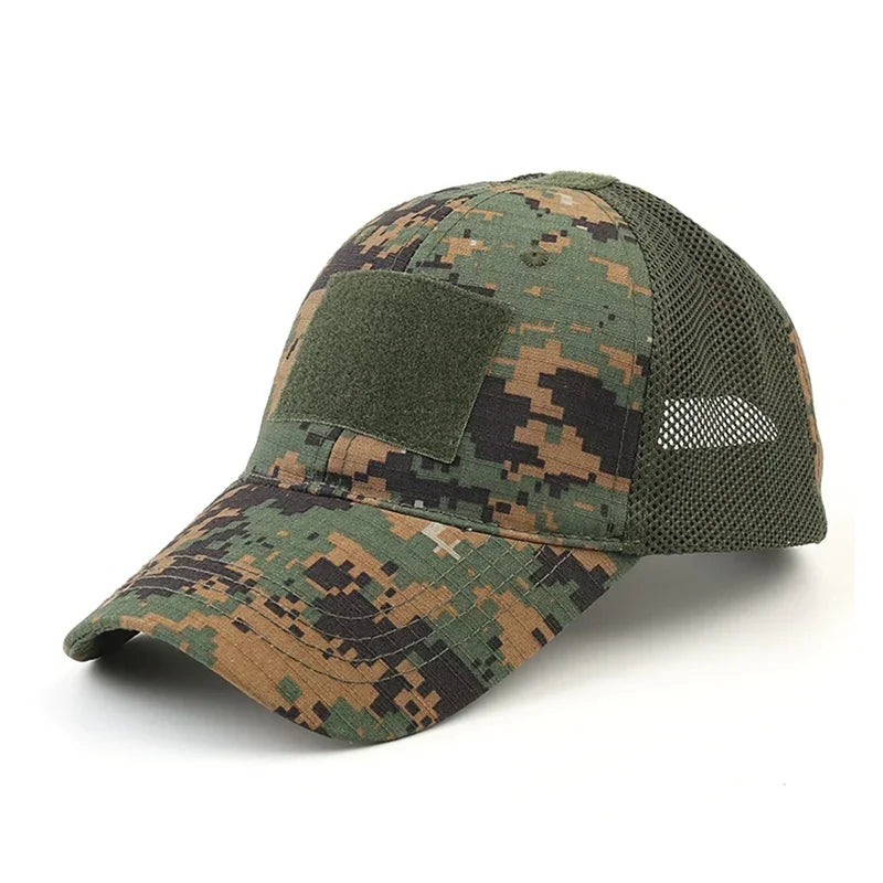 Mesh Breathable Baseball Cap – Summer Ventilated Hat with Patch‑Ready Front Panel