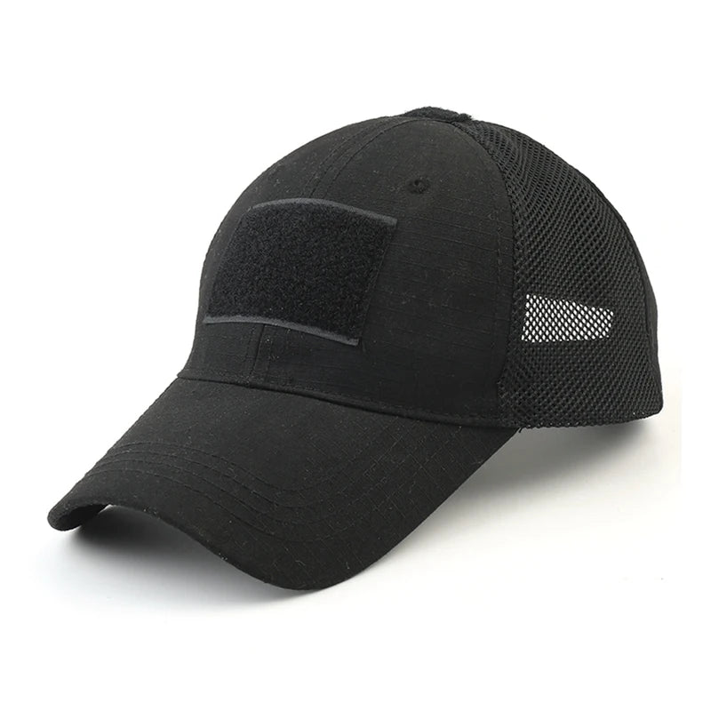 Mesh Breathable Baseball Cap – Summer Ventilated Hat with Patch‑Ready Front Panel