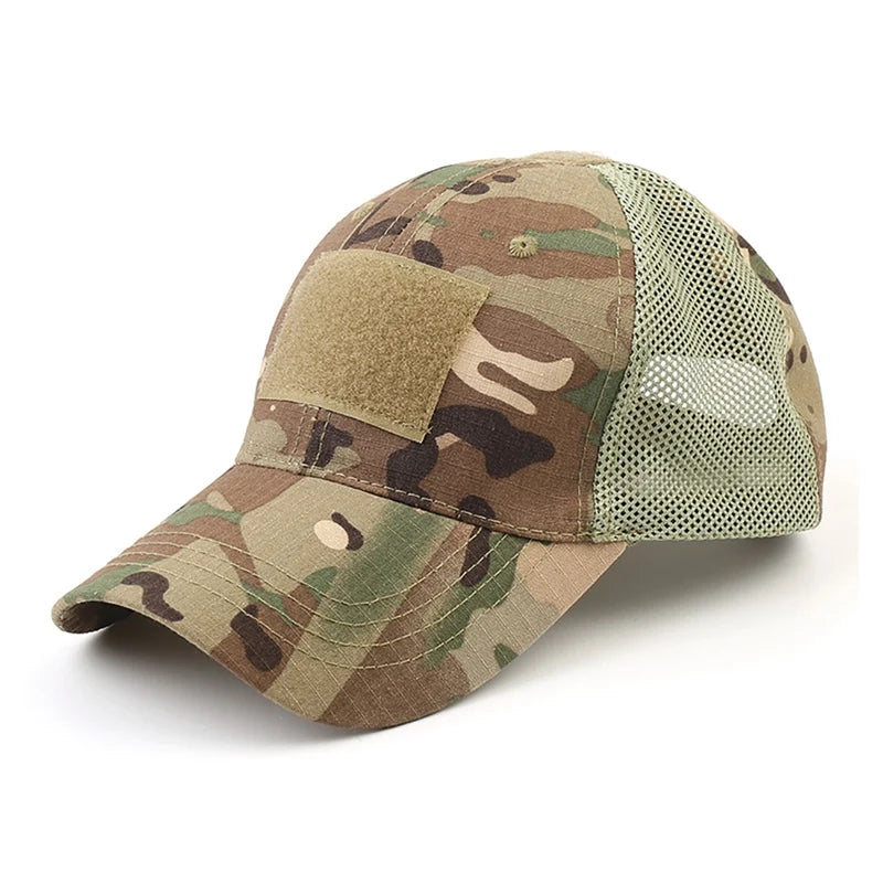 Mesh Breathable Baseball Cap – Summer Ventilated Hat with Patch‑Ready Front Panel