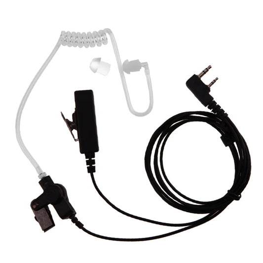 For Baofeng Kenwood UV-5R Radios Microphone Earphone Earbud Earpiece Headphone 2 Pin Covert Acoustic Tube Earpiece Headset Mic