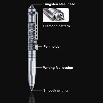 Aluminum Tactical Pen – Emergency Glass Breaker & Outdoor Tool
