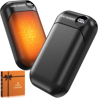 Rechargeable Hand Warmers (2‑Pack) – 4 Heat Levels, 9‑Hour Runtime