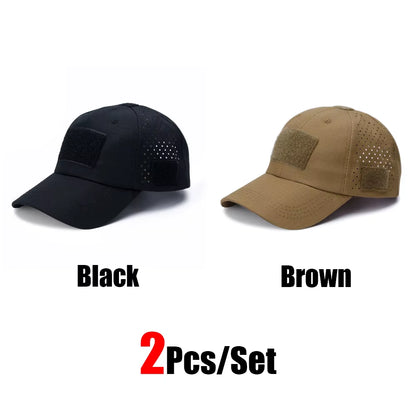 Camo Tactical Cap – Velcro Front Patch & Sunglass Slot