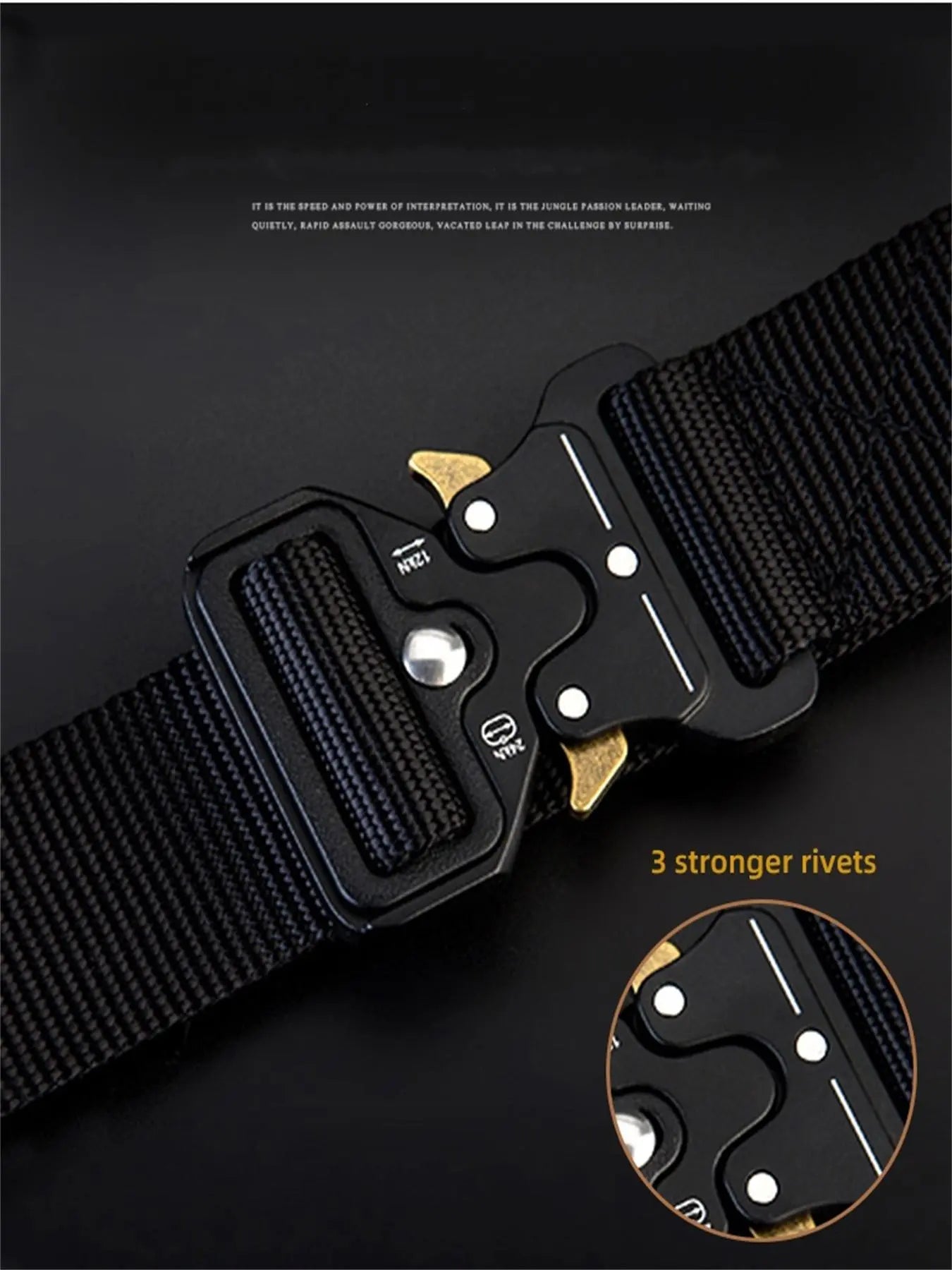 Tactical Quick‑Release Training Belt – Durable Unisex EDC Waist Belt