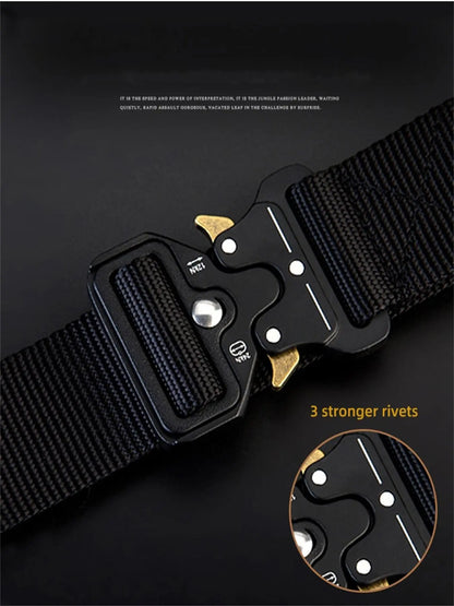Tactical Quick‑Release Training Belt – Durable Unisex EDC Waist Belt