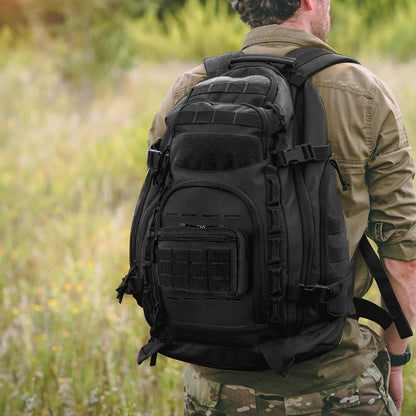 Tactical MOLLE Admin Pouch – Laser‑Cut EDC Utility Bag w/ Flag Patch & Keychain