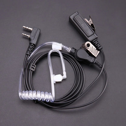 For Baofeng Kenwood UV-5R Radios Microphone Earphone Earbud Earpiece Headphone 2 Pin Covert Acoustic Tube Earpiece Headset Mic