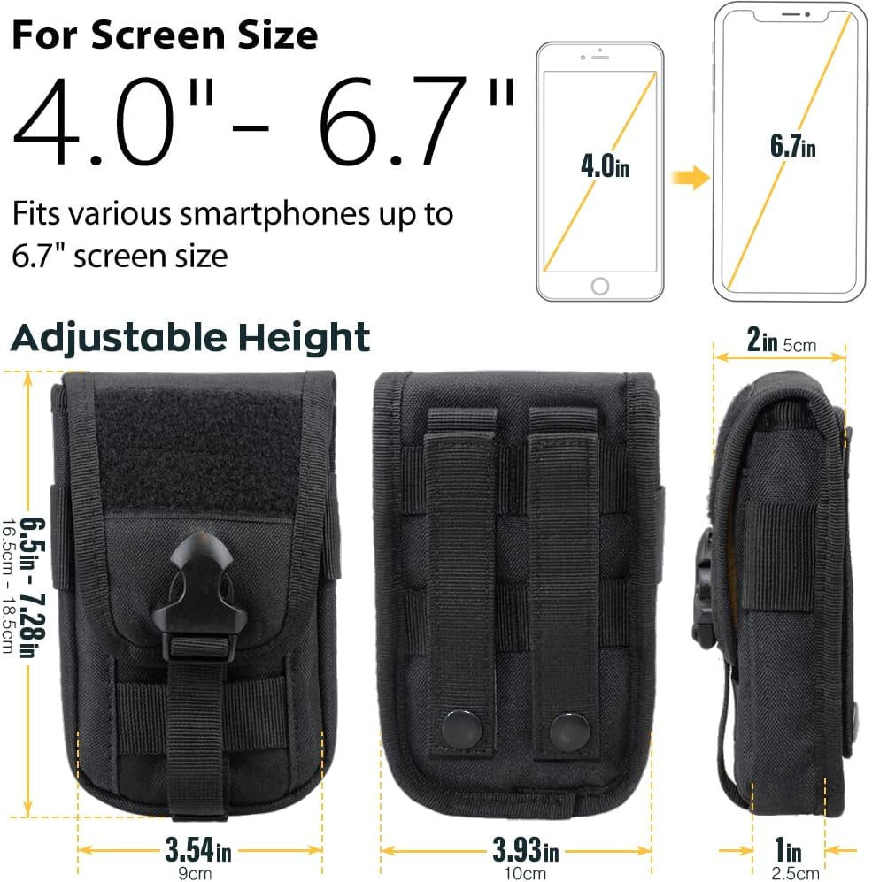 Tactical MOLLE Phone Pouch – EDC Belt Holster