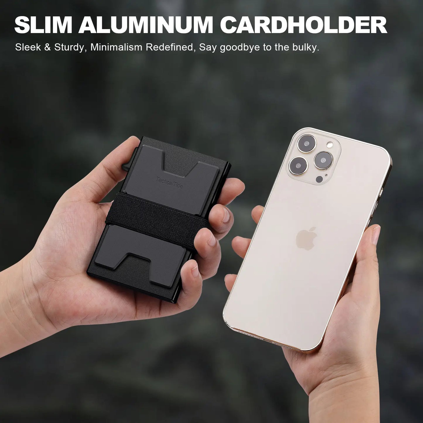 Slim Aluminum RFID Wallet – Expandable Pop‑Up Card Holder