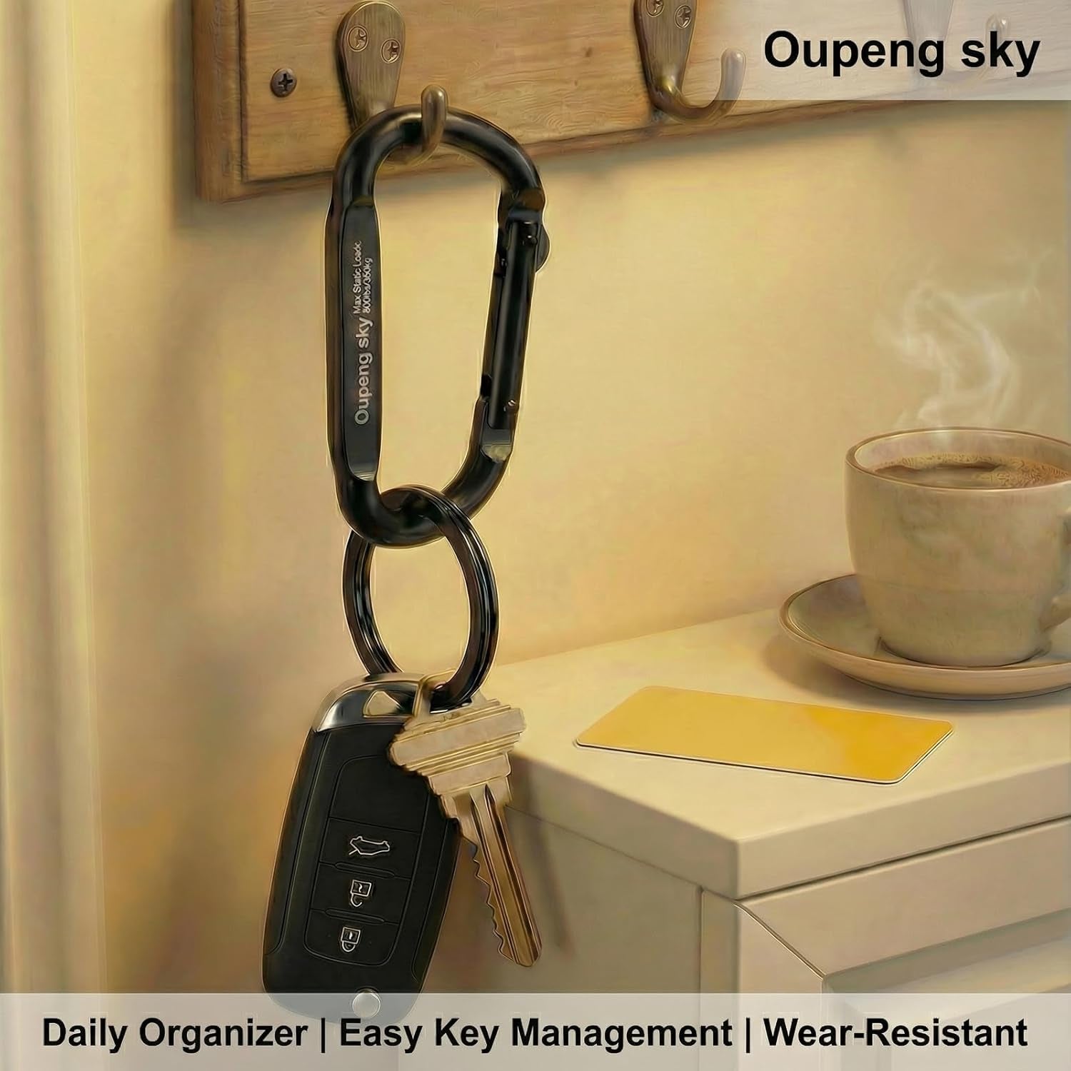 Heavy‑Duty Carabiner Clip – 13kN / 800 lb Rated