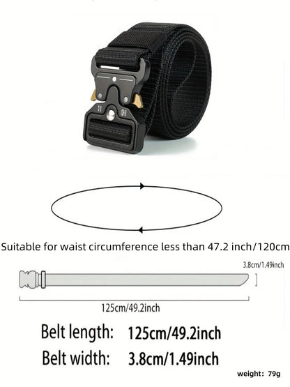 Tactical Quick‑Release Training Belt – Durable Unisex EDC Waist Belt